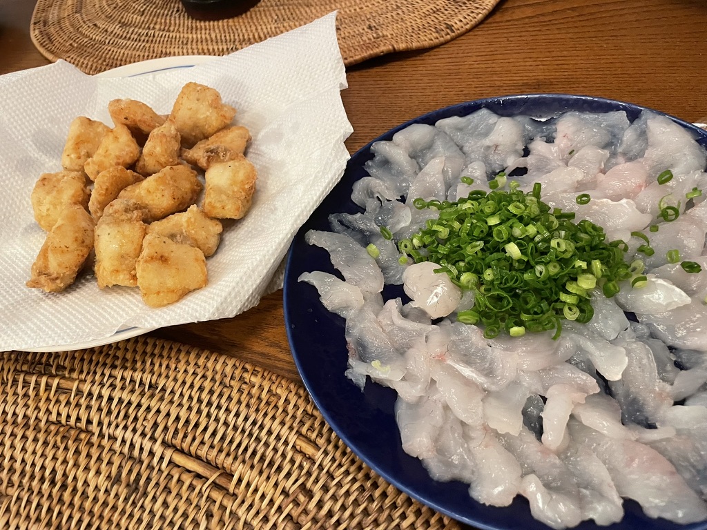 ショウサイフグの刺身:釣り人だけが味わえる春〜秋の船釣りご褒美!