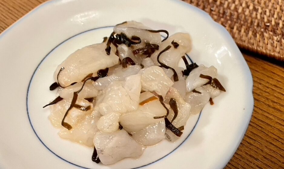 ショウサイフグの塩昆布和え:船宿帰りにすぐ作れる絶品料理レシピ